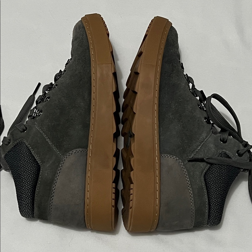 Forsake Lucie Mid Grey Suede Hiking Sneakers - Picture 6 of 10